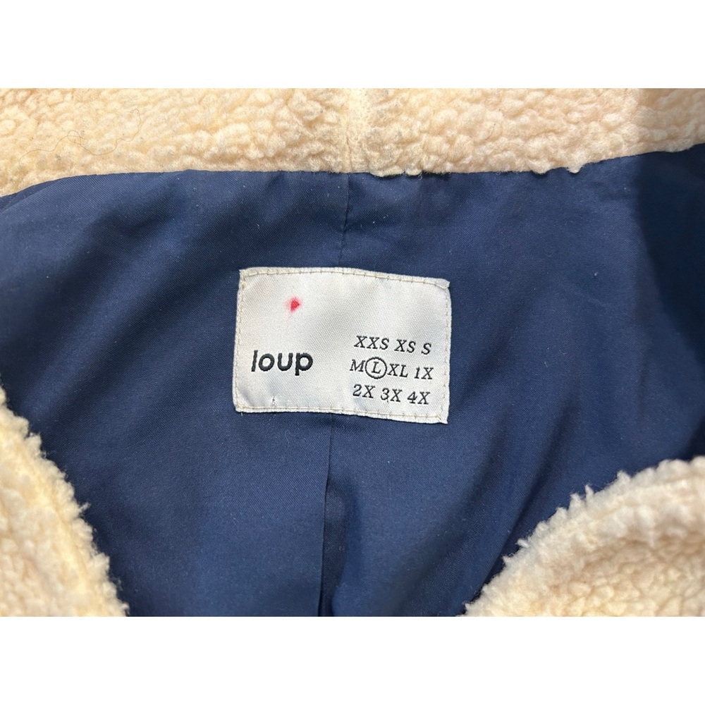 Loup Sherpa Jacket with Denim Pockets - Picture 5 of 6